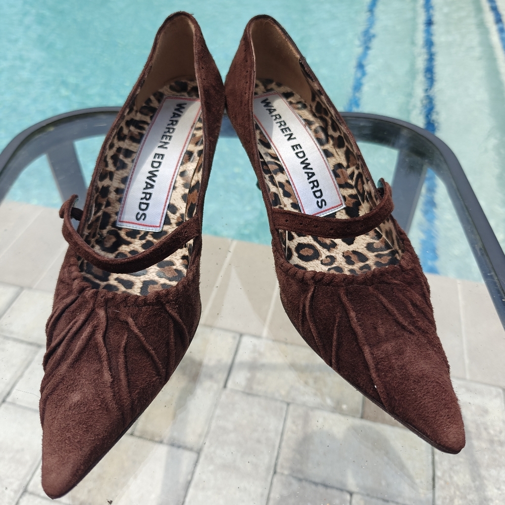 Warren Edwards Pointed Toe Pumps